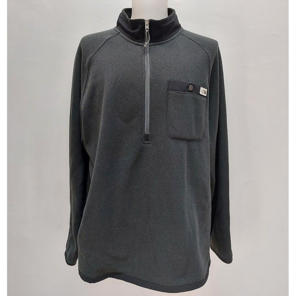 The North Face Fleece Pullover Men's XXL Gray 1/4 Zip Sweater Gorpcore Utility